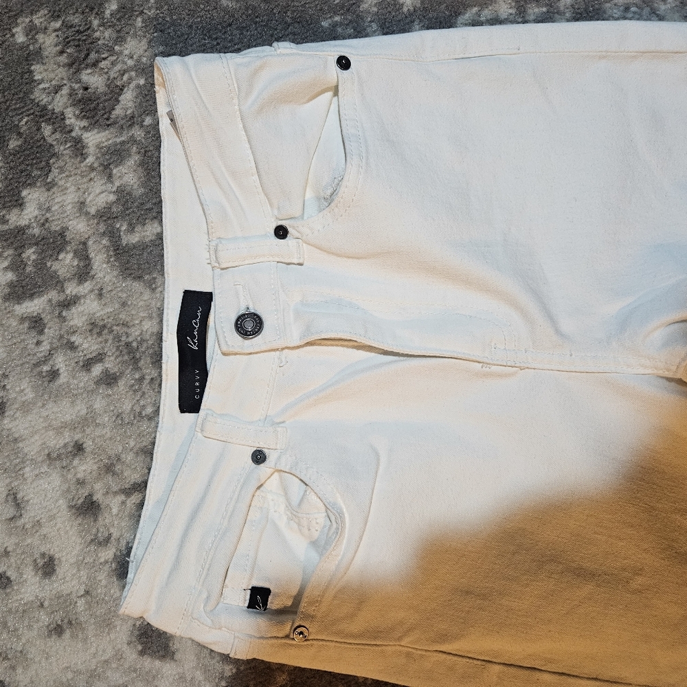 KanCan Women Size 5/26 White Skinny Denim Jeans - Picture 3 of 5